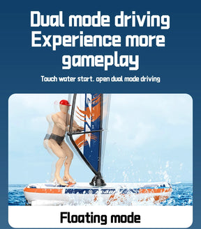 Prancha à Vela de Corrida com Controle Remoto 2.4G.