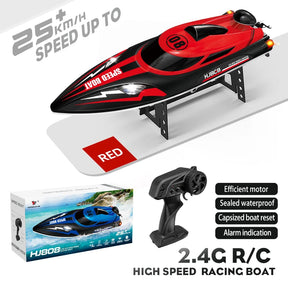 Lancha RC de Alta Velocidade ZHENDUO HJ808  25 km/h • Alcance 150 m • 4 Canais • 2.4GHz • Pronta para Brincar