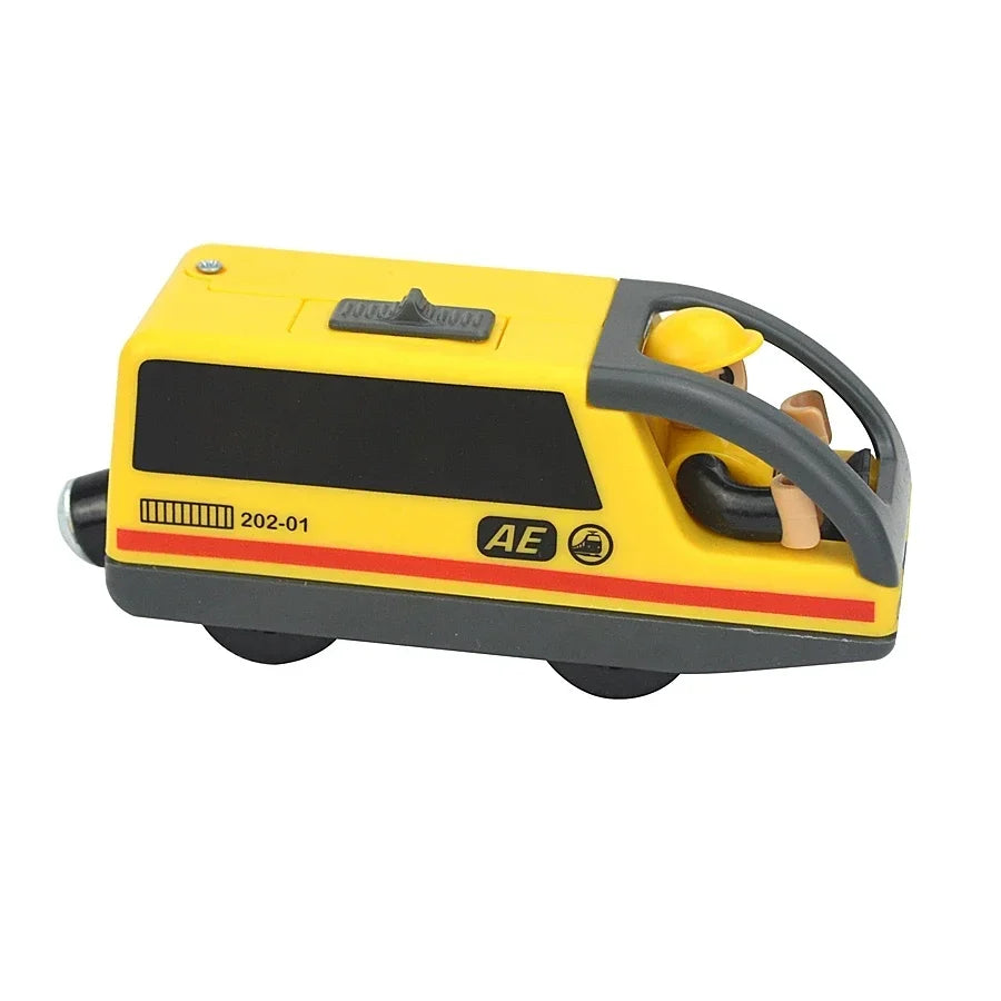 Locomotiva de Madeira, Elétrico, Magnético - Brinquedo Educativo Ferroviários.