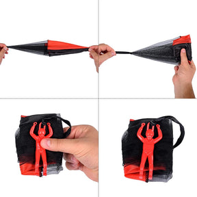 Paraquedas voador sem emaranhados.