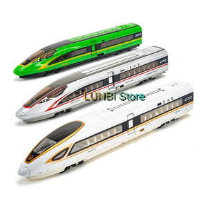 Trem de Alta Velocidade •  Escala: 1/87 (HO) em Liga com Luz e Som • Modelo FUXING • Design Moderno • Alta Performance.