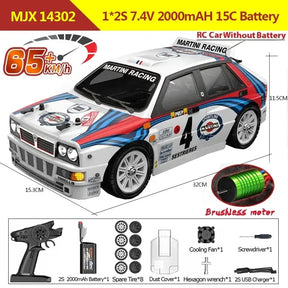 Hyper Go MJX - Polo / Hyper Go / Lancia / Citroën – Escala: 1/14 4WD • 65 km/h • Motor Brushless • Controle Remoto 2.4G.