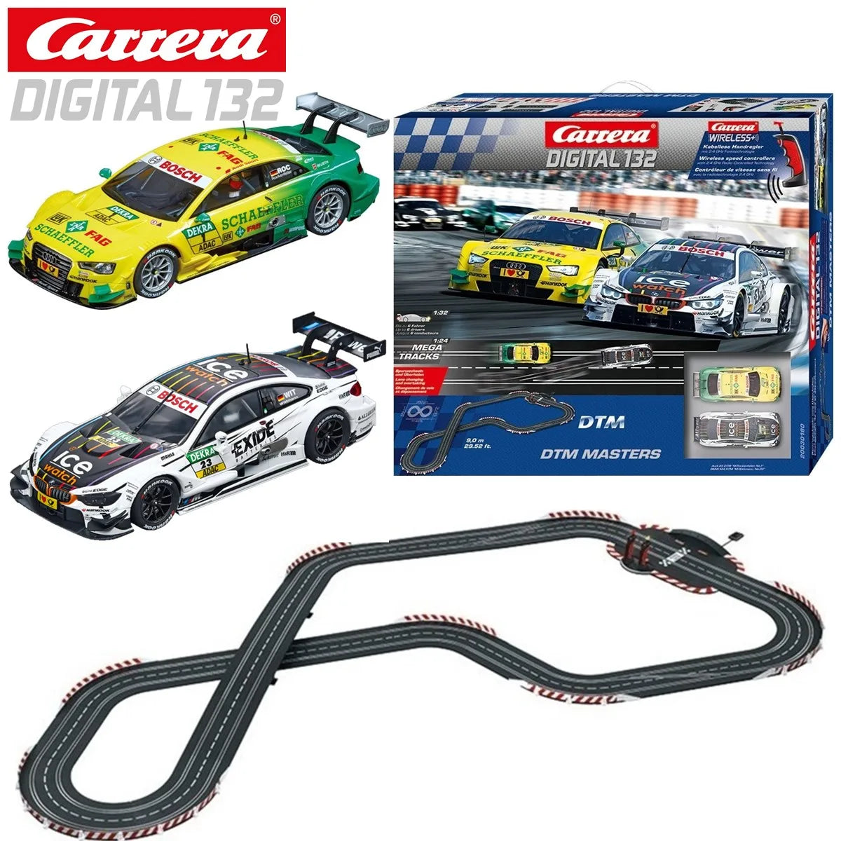 Autorama Carrera Slot Car Digital 132 - Conjunto Completo