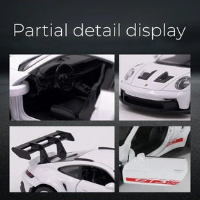 Porsche 911 GT3 RS - Miniatura em Liga metálica -Escala: 1:36 - Die Cast - Coleção Pull Back