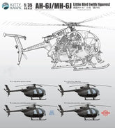 Kitty Hawk KH50004 - Escala:1/35 - AH-6J / MH-6J - Little Bird com Figuras em Resina.