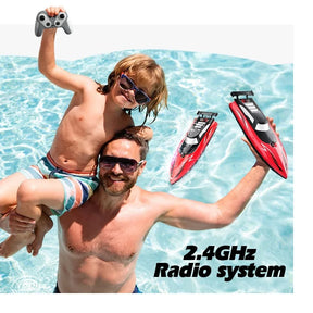 Barco RC de Alta Velocidade – 30 km/h | Duplo Motor | 2.4GHz