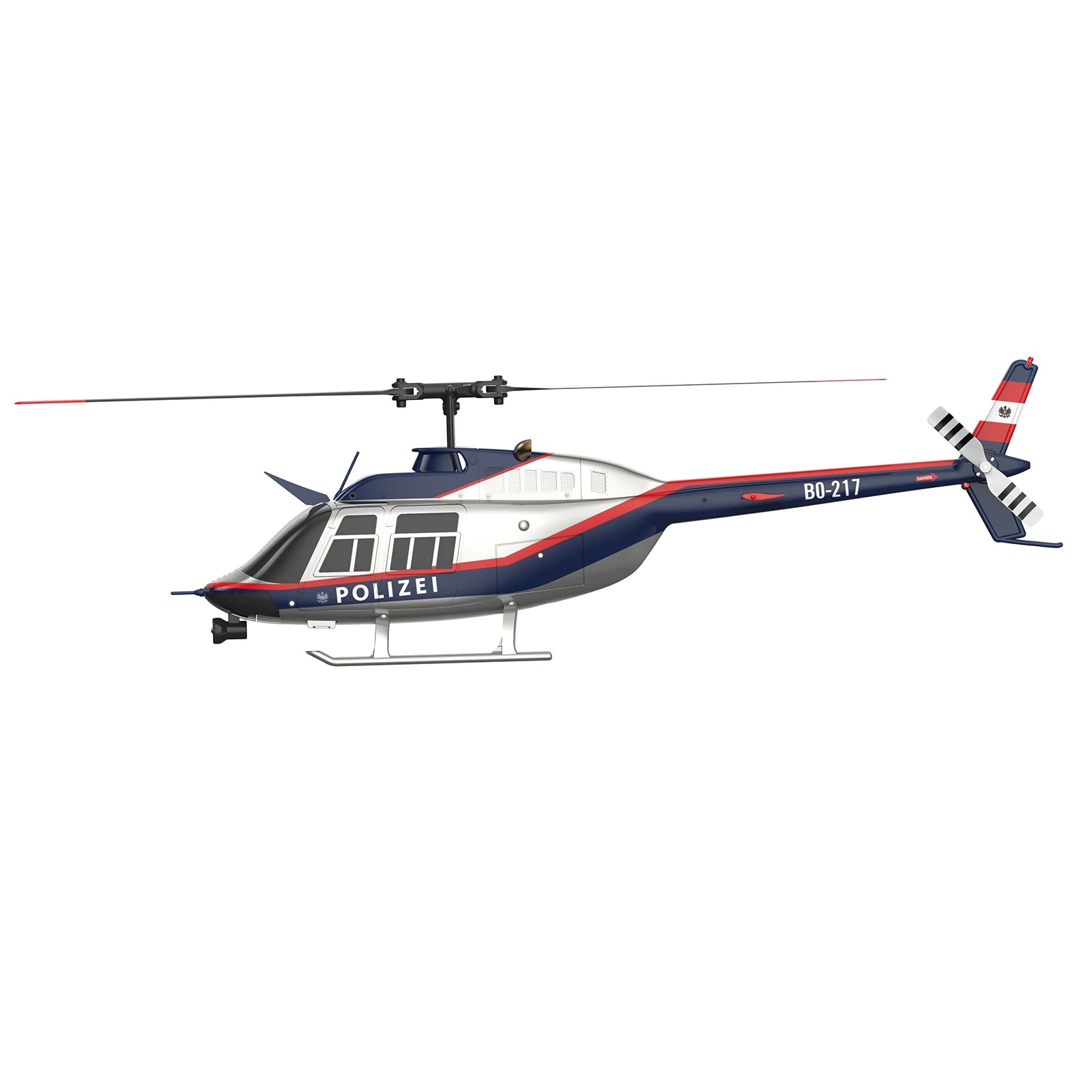 Helicóptero RC Era C138 Bell 206 Jet Ranger – 4 Canais, Giroscópio 6 Eixos e Altitude Hold