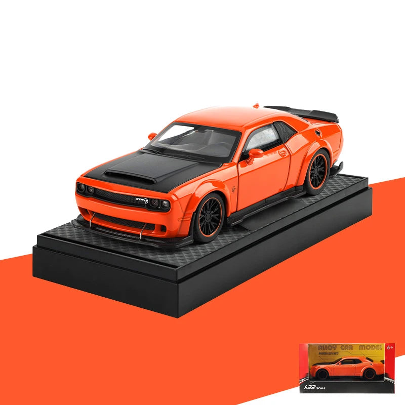 Dodge Challenger SRT Hellcat Redeye V8 - Modelo Diecast em Metal Fundido - Escala: 1:32.