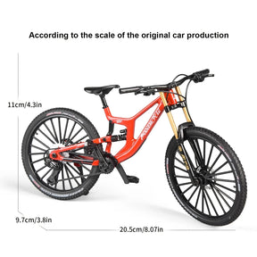 Mountain Bike Alloy Escala: 1:6 Com amortecedores dianteiros e traseiros.