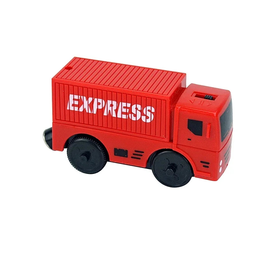 Locomotiva de Madeira, Elétrico, Magnético - Brinquedo Educativo Ferroviários.