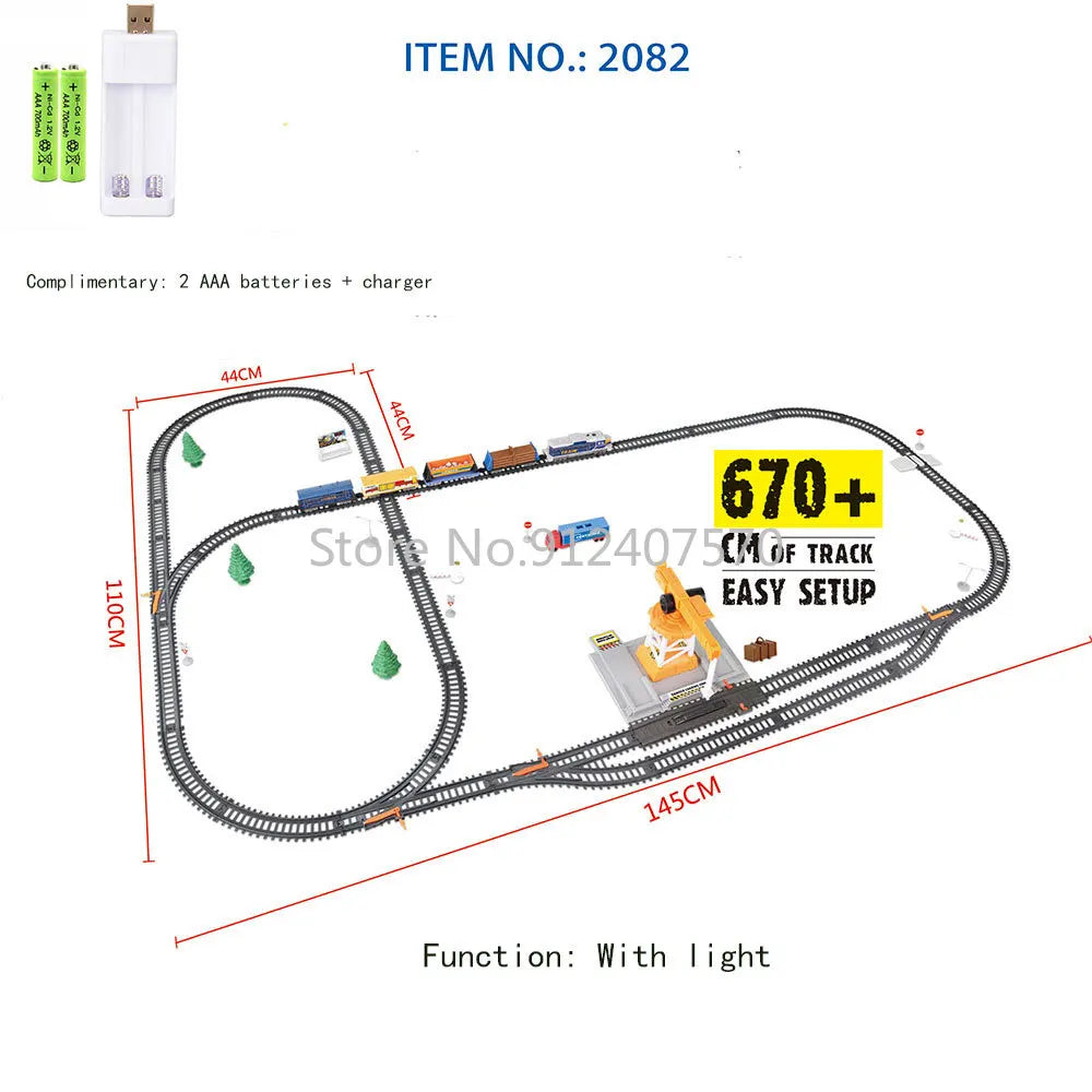 Trem Elétrico Alta Velocidade - Trilhos Harmony Rail para Montar DIY.