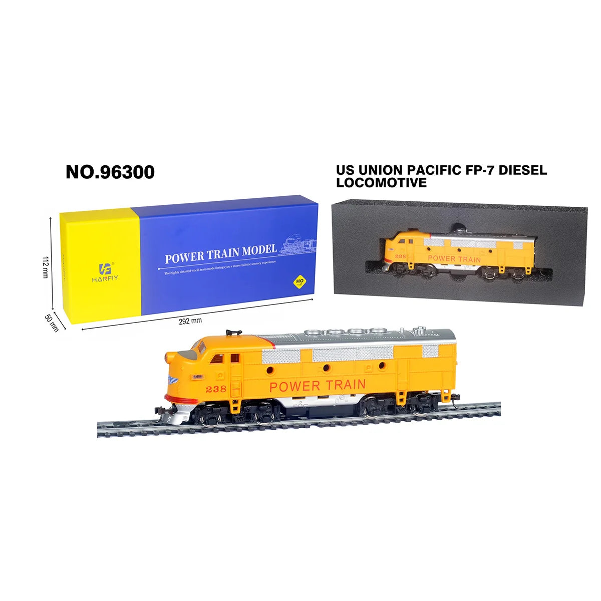 Conjuntos de Locomotivas, Vagões e Kits Completos com Trilhos em escala HO (1:87).