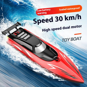 Barco RC de Alta Velocidade – 30 km/h | Duplo Motor | 2.4GHz