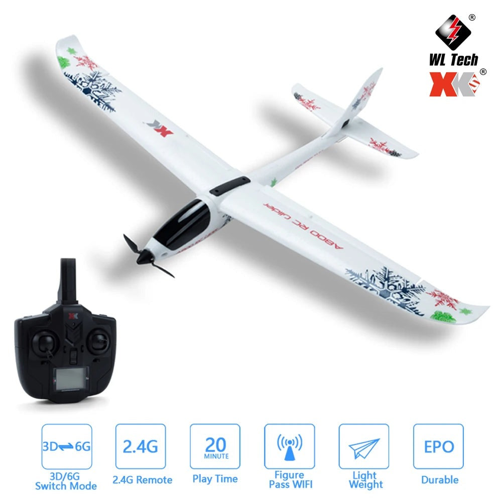 WLToys XK A800 – Avião RC 5 Canais 780mm com Giroscópio 3D/6G