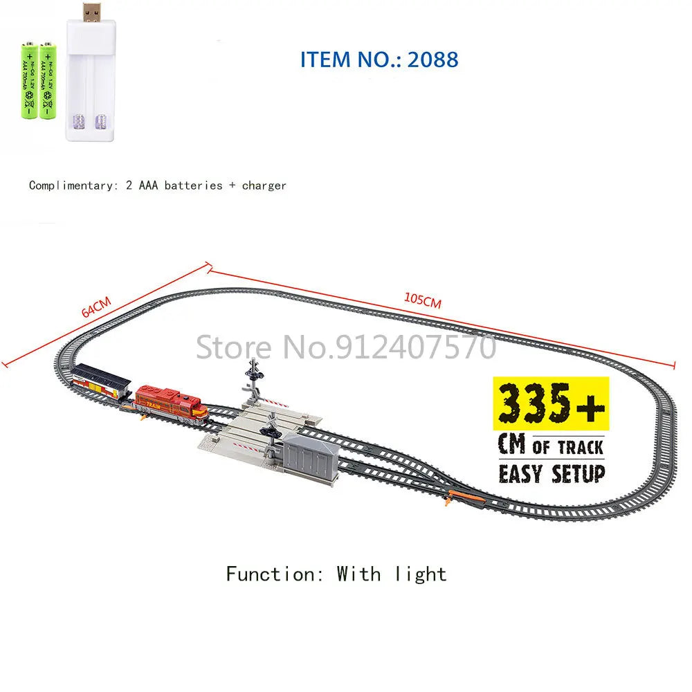Trem Elétrico Alta Velocidade - Trilhos Harmony Rail para Montar DIY.