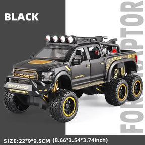 Caminhonetes F150 Raptor em Metal Fundido com Som e Luz - Die Cast - Escala: 1:24