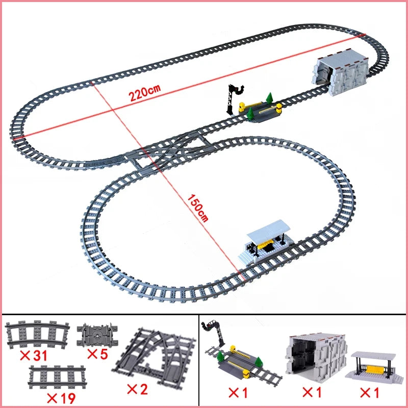 Estação Ferroviária Urbana Plataforma / Semáforo / Caverna / Viaduto / Trilhos Retos e Curvos.