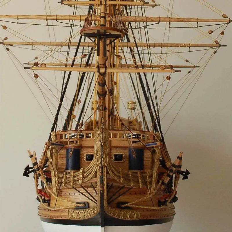 Veleiro de Guerra de Madeira Classe St. Philip - Escala:1/50 DIY - Para montar.