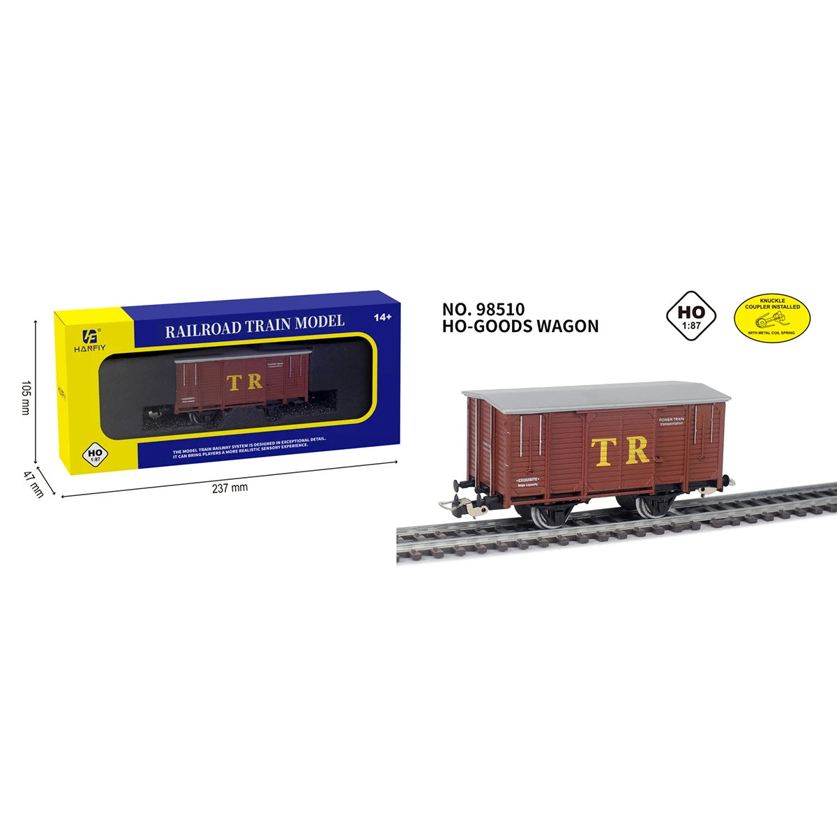 Conjuntos de Locomotivas, Vagões e Kits Completos com Trilhos em escala HO (1:87).