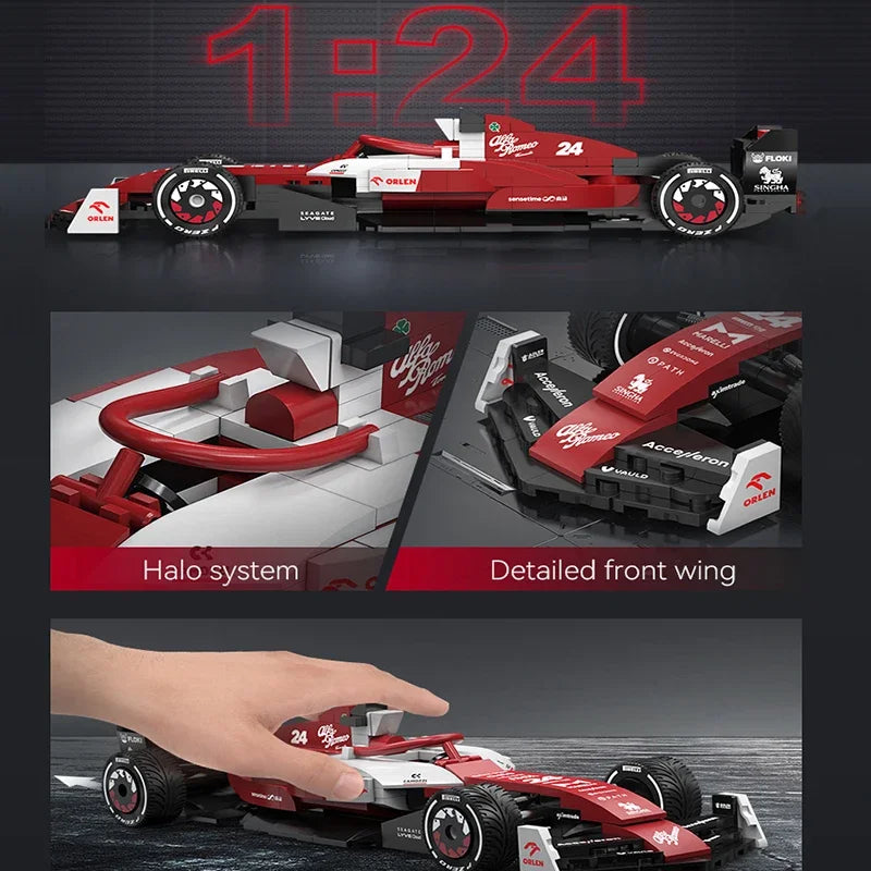 Fórmula 1 - Alfa Romeo C42 (340 peças) Escala: 1:24