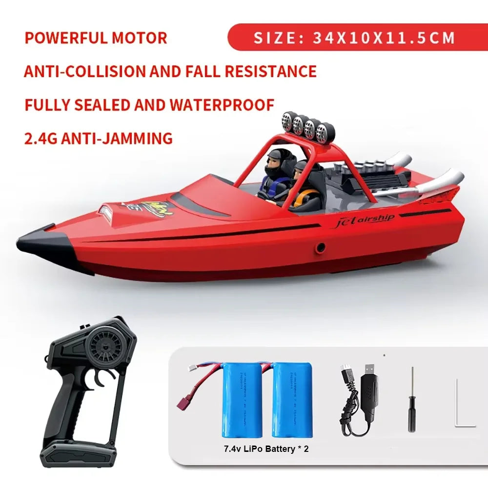 Barco RC TURBOJET PUMP - TY725 - Barco a jato de alta velocidade com controle remoto.