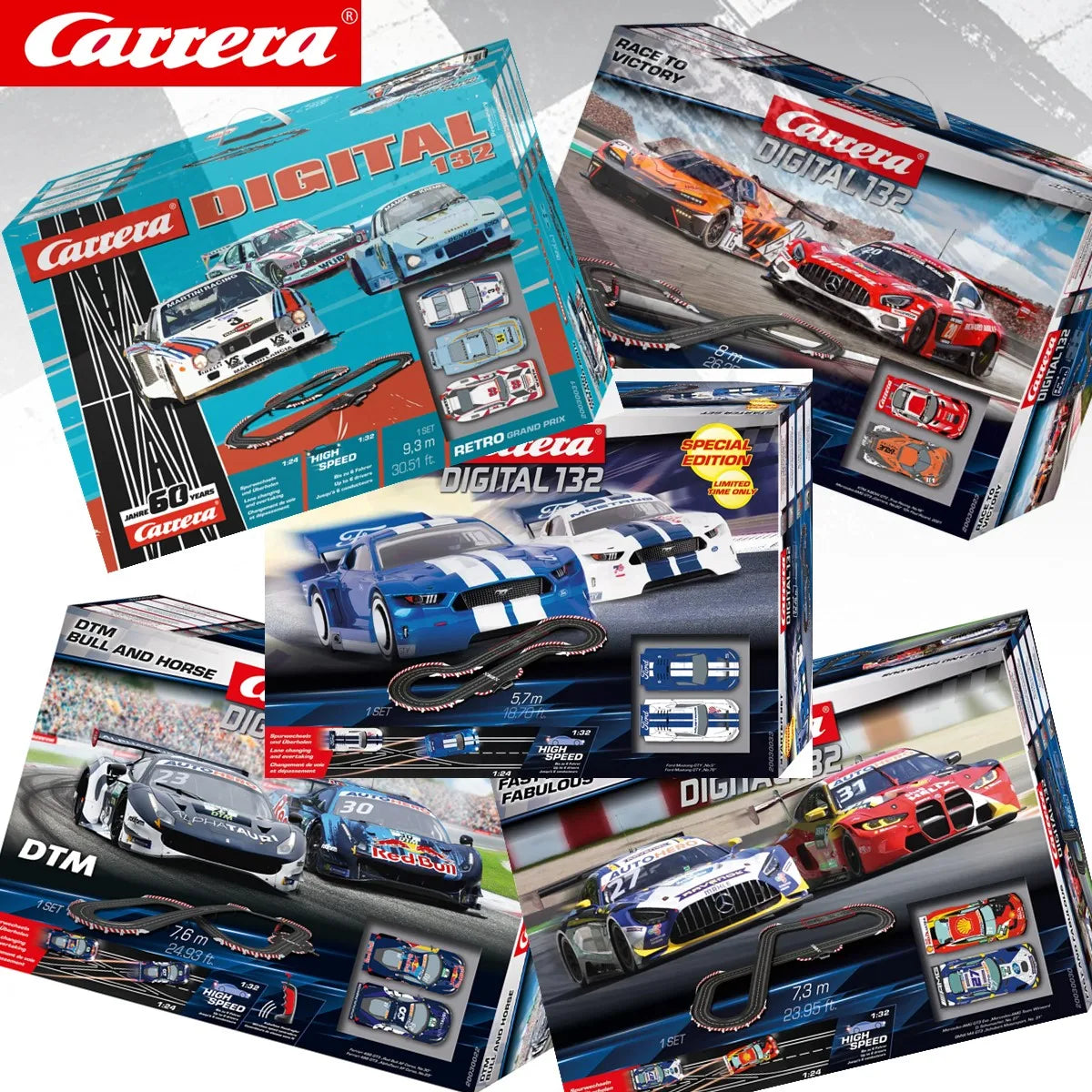 Autorama Carrera Slot Car Digital 132 - Conjunto Completo