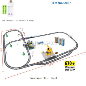 Trem Elétrico Alta Velocidade - Trilhos Harmony Rail para Montar DIY.