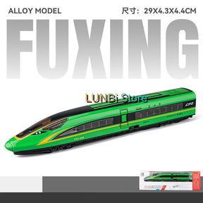 Trem de Alta Velocidade •  Escala: 1/87 (HO) em Liga com Luz e Som • Modelo FUXING • Design Moderno • Alta Performance.