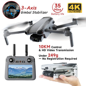 Drone XINLIN XIL 017 – Versão 4K • GPS • Gimbal 3 Eixos • Alcance 10 km • 35 min de voo • 249g