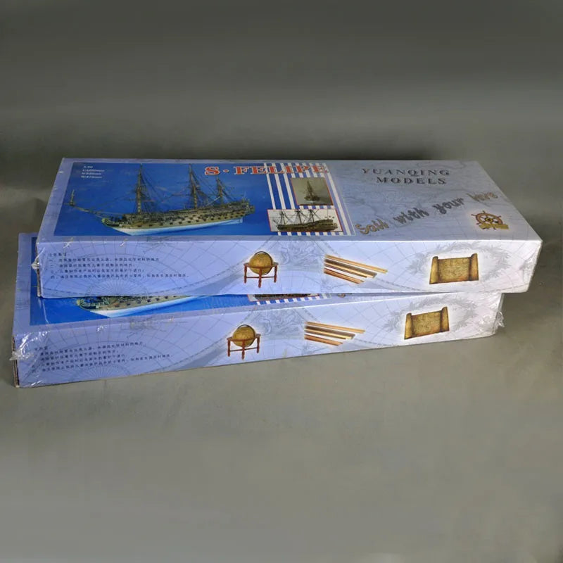 Veleiro de Guerra de Madeira Classe St. Philip - Escala:1/50 DIY - Para montar.