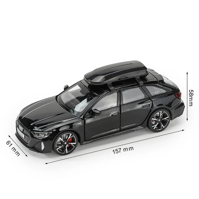 Audi RS6 com Som e Luzes - Escala: 1:32 Die Cast
