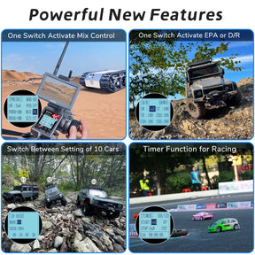 RadioLink RC4GS V3 (5 Canais) / RC6GS V3 (7 Canais) Com Receptor R7FG - Telemetria Incluída