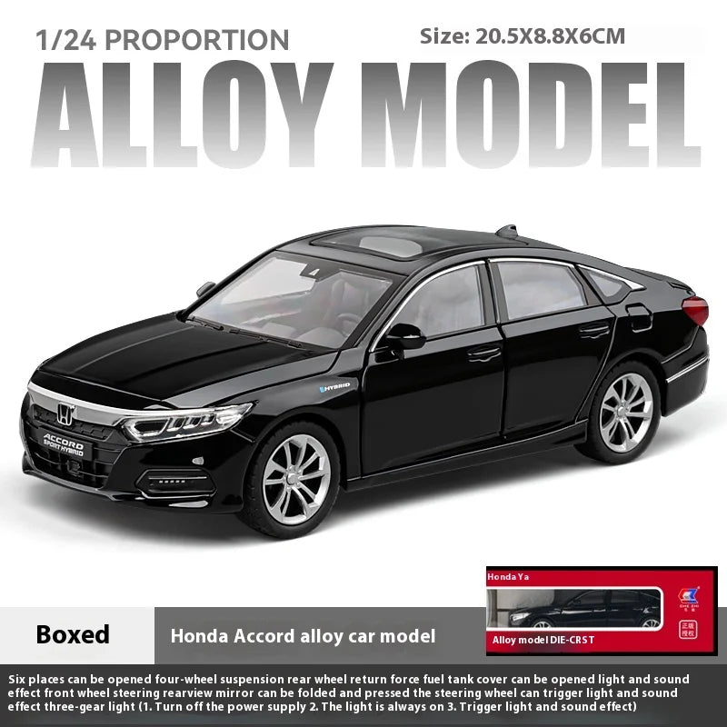 Accord Limousine Som e Luz - Modelo de Carro em Metal Fundido - Escala: 1:24.