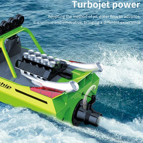 Barco RC TURBOJET PUMP - TY725 - Barco a jato de alta velocidade com controle remoto.