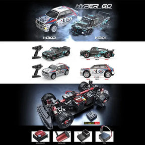 Hyper Go MJX - Polo / Hyper Go / Lancia / Citroën – Escala: 1/14 4WD • 65 km/h • Motor Brushless • Controle Remoto 2.4G.