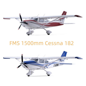 AVIÃO RC CESSNA 182 – Envergadura de 1500mm - PNP (Plug and Play)