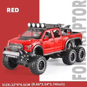 Caminhonetes F150 Raptor em Metal Fundido com Som e Luz - Die Cast - Escala: 1:24
